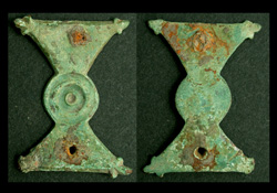 Belt Mount, Propellor-type, Lily Flowers, ca. 4th Cent. AD